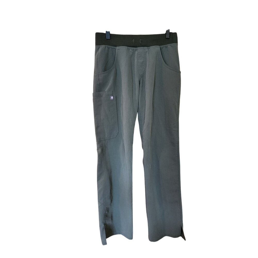 Figs Technical Collection Womens Scrub Pants XS Green Polyester Rayon Blend